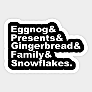 The best things about Christmas Sticker